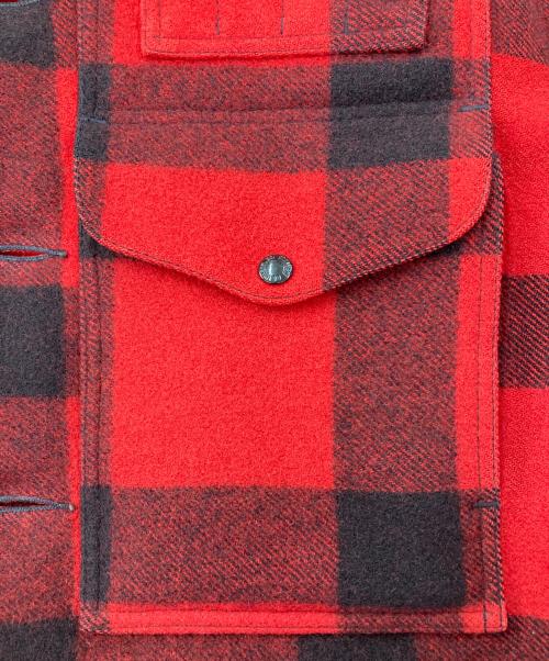 FILSON（フィルソン）FILSON (フィルソン) ダブルマッキーノジャケット レッド サイズ:42の古着・服飾アイテム