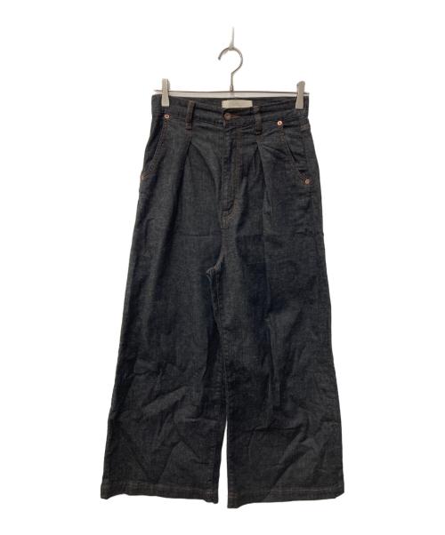 Plage（プラージュ）Plage (プラージュ) linen mix tuck デニムパンツ インディゴ サイズ:36の古着・服飾アイテム