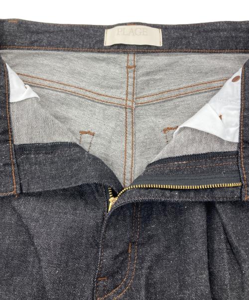 Plage（プラージュ）Plage (プラージュ) linen mix tuck デニムパンツ インディゴ サイズ:36の古着・服飾アイテム