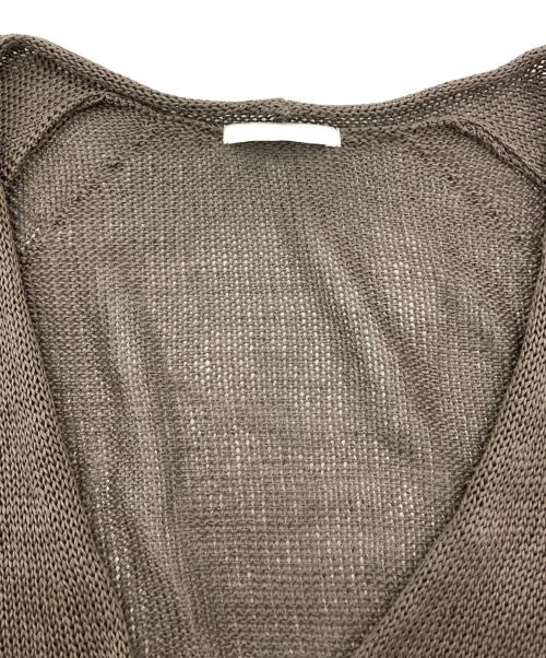 Plage（プラージュ）Plage (プラージュ) コットンリリヤーン Vプルオーバー ブラウン サイズ:-の古着・服飾アイテム