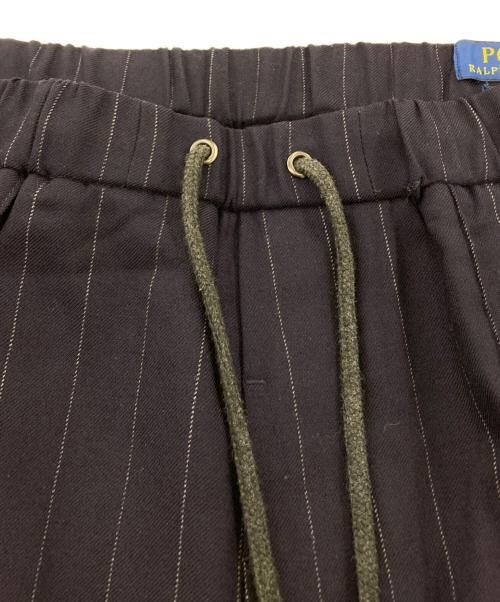 POLO RALPH LAUREN（ポロ・ラルフローレン）POLO RALPH LAUREN (ポロ・ラルフローレン) ストライプイージーパンツ ネイビー サイズ:XSの古着・服飾アイテム