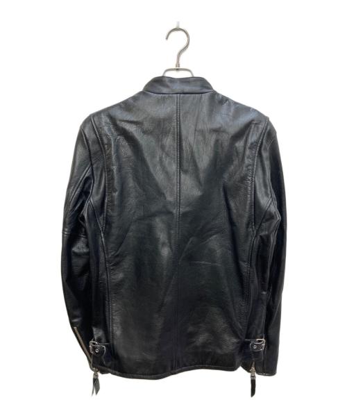 Schott（ショット）Schott (ショット) ゴートスキン シングルライダースジャケット ブラック サイズ:Lの古着・服飾アイテム