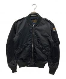 HOUSTON（ヒューストン）の古着「L-2 FLIGHT JACKET」｜ブラック