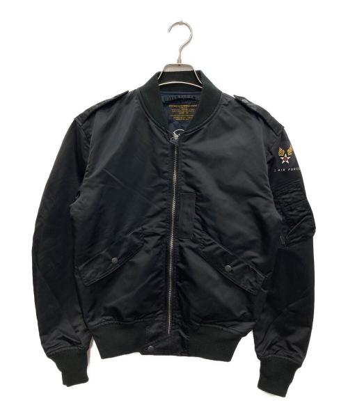 HOUSTON（ヒューストン）HOUSTON (ヒューストン) L-2 FLIGHT JACKET ブラック サイズ:38 未使用品の古着・服飾アイテム