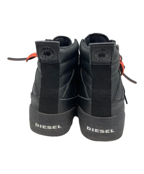 DIESEL（ディーゼル）DIESEL (ディーゼル) S-DVELOWS ハイカットスニーカー ブラック サイズ:26.5cmの古着・服飾アイテム