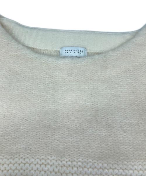MACKINTOSH PHILOSOPHY（マッキントッシュ フィロソフィー）MACKINTOSH PHILOSOPHY (マッキントッシュ フィロソフィー) モヘヤミックスプルオーバー ベージュ サイズ:38の古着・服飾アイテム