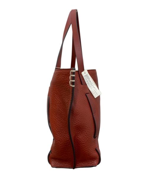 SAZABY（サザビー）SAZABY (サザビー) レザーハンドバッグ ブラウン 未使用品の古着・服飾アイテム