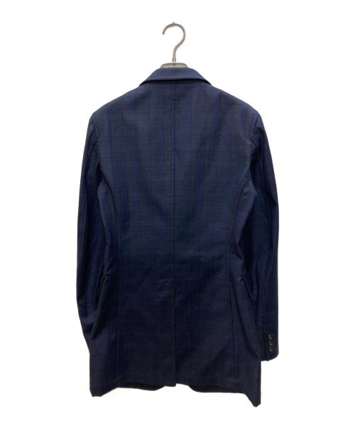 COMME des GARCONS（コムデギャルソン）COMME des GARCONS (コムデギャルソン) チェックテーラードジャケット ネイビー サイズ:SSの古着・服飾アイテム