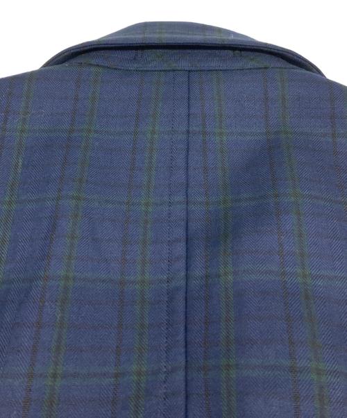 COMME des GARCONS（コムデギャルソン）COMME des GARCONS (コムデギャルソン) チェックテーラードジャケット ネイビー サイズ:SSの古着・服飾アイテム