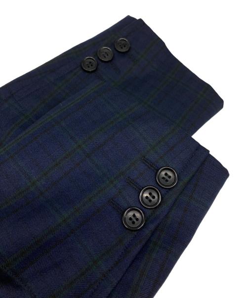 COMME des GARCONS（コムデギャルソン）COMME des GARCONS (コムデギャルソン) チェックテーラードジャケット ネイビー サイズ:SSの古着・服飾アイテム