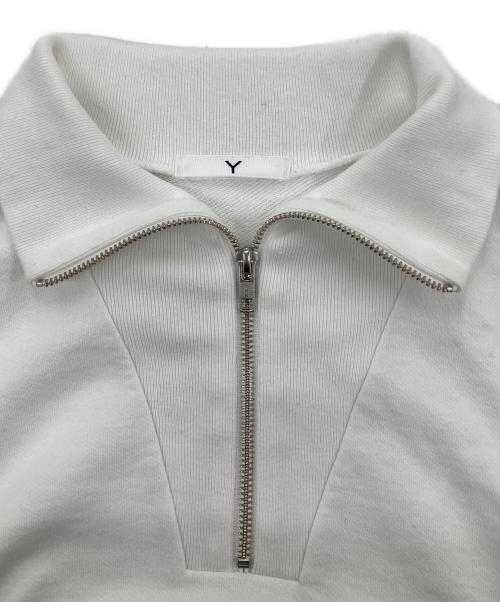 YLEVE（イレーヴ）YLEVE (イレーヴ) ハーフジップスウェット ホワイト サイズ:1の古着・服飾アイテム