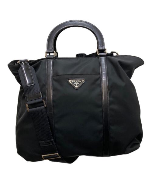 PRADA（プラダ）PRADA (プラダ) 2WAYショルダーバッグ ブラックの古着・服飾アイテム