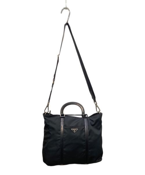 PRADA（プラダ）PRADA (プラダ) 2WAYショルダーバッグ ブラックの古着・服飾アイテム