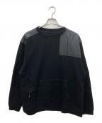 THE NORTHFACE PURPLELABELザ・ノースフェイス パープルレーベル）の古着「Wool Field Pullover Crewneck　スウェット」｜ブラック