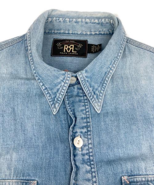 RRL（ダブルアールエル）RRL (ダブルアールエル) シャンブレーシャツ ブルー サイズ:Sの古着・服飾アイテム