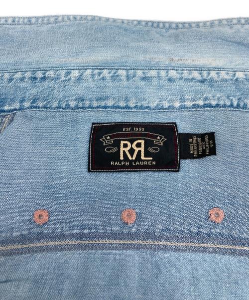 RRL（ダブルアールエル）RRL (ダブルアールエル) シャンブレーシャツ ブルー サイズ:Sの古着・服飾アイテム