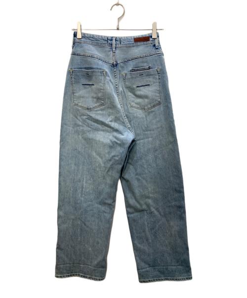 YANUK（ヤヌーク）YANUK (ヤヌーク) ルーズストレートJOAN デニムパンツ ブルー サイズ:24の古着・服飾アイテム