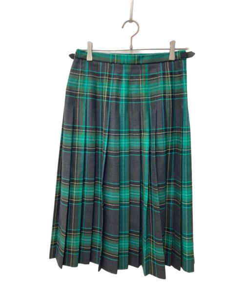 O'NEIL OF DUBLIN（オニールオブダブリン）O'NEIL OF DUBLIN (オニールオブダブリン) チェックスカート グリーン サイズ:40の古着・服飾アイテム