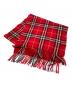 Burberry's（バーバリーズ）の古着「カシミヤ100％チェックマフラー」｜レッド