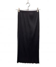 PLEATS PLEASE（プリーツプリーズ）の古着「プリーツスカート」｜パープル