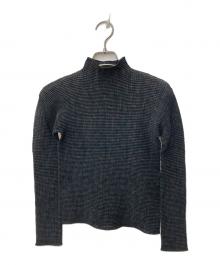 ISSEY MIYAKE WHITE LABEL（イッセイミヤケホワイトレーベル）の古着「長袖プリーツカットソー」｜ブラック