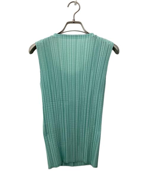 ISSEY MIYAKE FETE（イッセイミヤケフェット）ISSEY MIYAKE FETE (イッセイミヤケフェット) ノースリーブブラウス ミント サイズ:2の古着・服飾アイテム