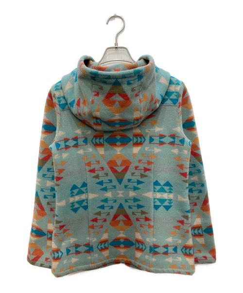 PENDLETON（ペンドルトン）PENDLETON (ペンドルトン) ネイティブ柄ウールフーデッドジャケット ブルー サイズ:Sの古着・服飾アイテム