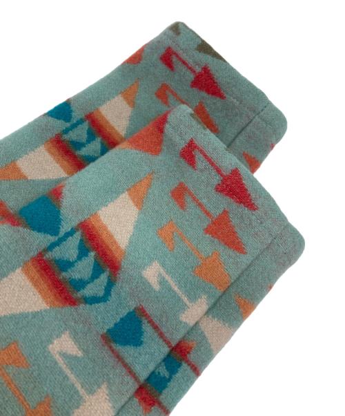 PENDLETON（ペンドルトン）PENDLETON (ペンドルトン) ネイティブ柄ウールフーデッドジャケット ブルー サイズ:Sの古着・服飾アイテム