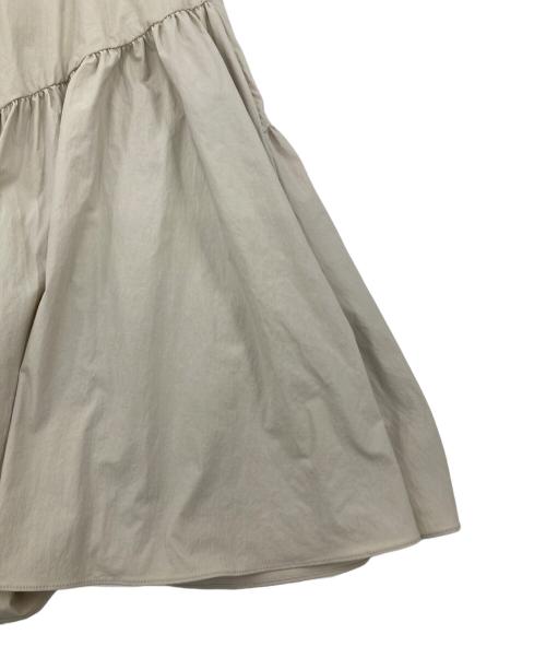 allureville（アルアバイル）allureville (アルアバイル) バイヤス切替ギャザースカート ベージュ サイズ:1の古着・服飾アイテム