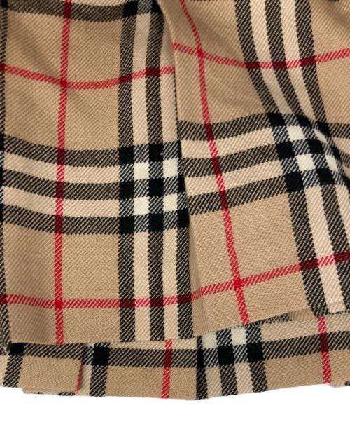 BURBERRY BLUE LABEL（バーバリー ブルー レーベル）BURBERRY BLUE LABEL (バーバリー ブルー レーベル) ヴィンテージノバチェックラップミニスカート ベージュ サイズ:36の古着・服飾アイテム