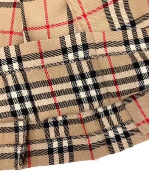 BURBERRY BLUE LABEL（バーバリー ブルー レーベル）BURBERRY BLUE LABEL (バーバリー ブルー レーベル) ヴィンテージノバチェックラップミニスカート ベージュ サイズ:36の古着・服飾アイテム