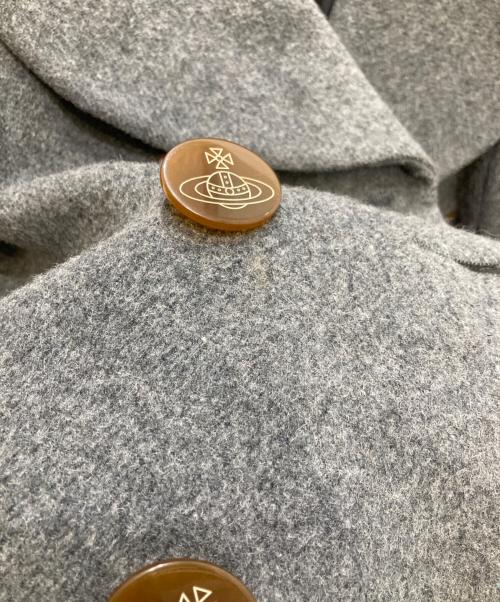 Vivienne Westwood RED LABEL（ヴィヴィアンウエストウッドレッドレーベル）Vivienne Westwood RED LABEL (ヴィヴィアンウエストウッドレッドレーベル) ダブルブレスト ラブコート グレー サイズ:2の古着・服飾アイテム