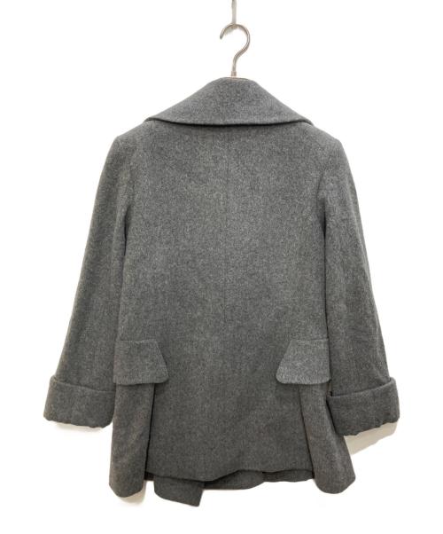Vivienne Westwood RED LABEL（ヴィヴィアンウエストウッドレッドレーベル）Vivienne Westwood RED LABEL (ヴィヴィアンウエストウッドレッドレーベル) ダブルブレスト ラブコート グレー サイズ:2の古着・服飾アイテム