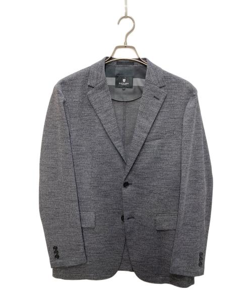 BLACK LABEL CRESTBRIDGE（ブラックレーベル クレストブリッジ）BLACK LABEL CRESTBRIDGE (ブラックレーベル クレストブリッジ) メランジカラミジャケット グレー サイズ:Lの古着・服飾アイテム