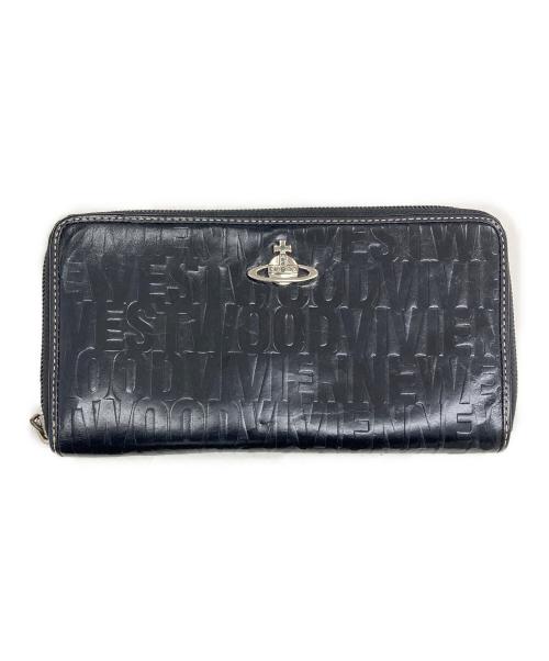 Vivienne Westwood（ヴィヴィアンウエストウッド）Vivienne Westwood (ヴィヴィアンウエストウッド) オーブエンボス長財布 ブラックの古着・服飾アイテム