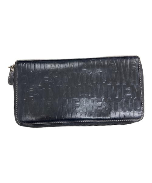 Vivienne Westwood（ヴィヴィアンウエストウッド）Vivienne Westwood (ヴィヴィアンウエストウッド) オーブエンボス長財布 ブラックの古着・服飾アイテム