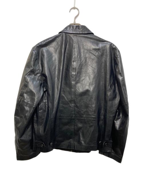 COMME des GARCONS HOMME（コムデギャルソン オム）COMME des GARCONS HOMME (コムデギャルソン オム) オールドシープレザージャケット ブラック サイズ:Ｍの古着・服飾アイテム