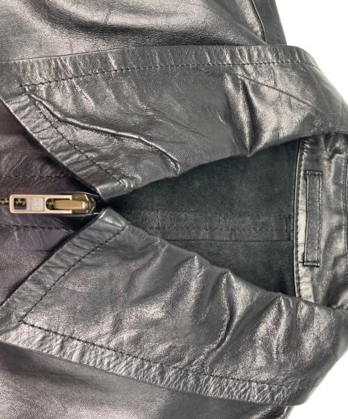 COMME des GARCONS HOMME（コムデギャルソン オム）COMME des GARCONS HOMME (コムデギャルソン オム) オールドシープレザージャケット ブラック サイズ:Ｍの古着・服飾アイテム