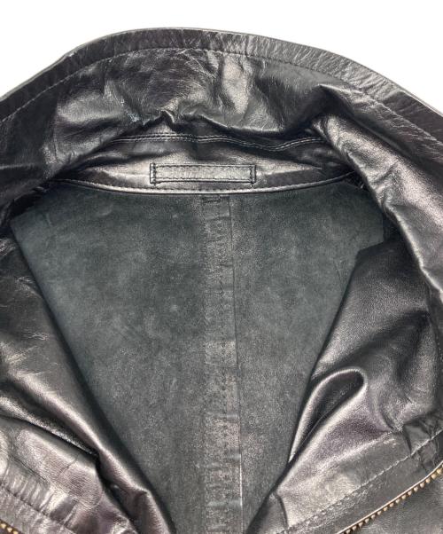 COMME des GARCONS HOMME（コムデギャルソン オム）COMME des GARCONS HOMME (コムデギャルソン オム) オールドシープレザージャケット ブラック サイズ:Ｍの古着・服飾アイテム