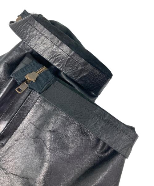 COMME des GARCONS HOMME（コムデギャルソン オム）COMME des GARCONS HOMME (コムデギャルソン オム) オールドシープレザージャケット ブラック サイズ:Ｍの古着・服飾アイテム