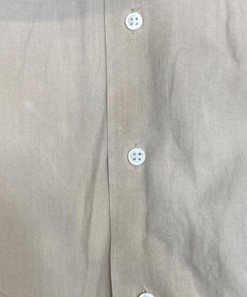POLO RALPH LAUREN（ポロ・ラルフローレン）POLO RALPH LAUREN (ポロ・ラルフローレン) シルクリネン長袖シャツ ブラウン サイズ:Lの古着・服飾アイテム