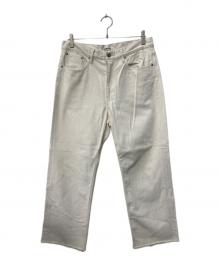 AURALEE（オーラリー）の古着「HARD TWIST DENIM 5P PANTS で」｜アイボリー