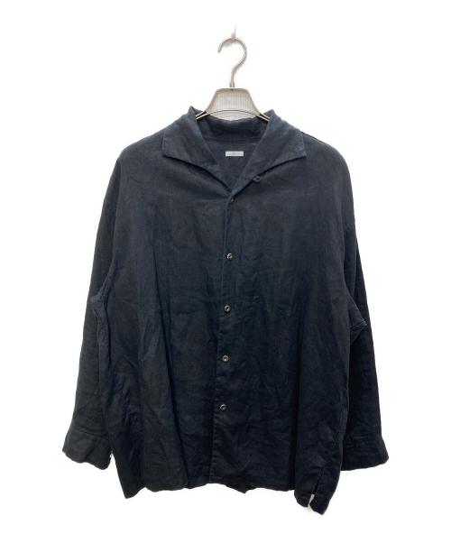 SOWBOW（ソウボウ）SOWBOW (ソウボウ) リネンシャツ ブラック サイズ:2の古着・服飾アイテム
