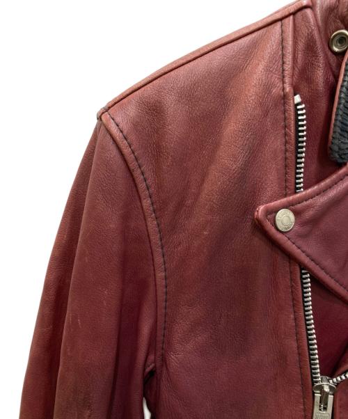 Schott（ショット）Schott (ショット) ダブルライダースジャケット ボルドー サイズ:Lの古着・服飾アイテム