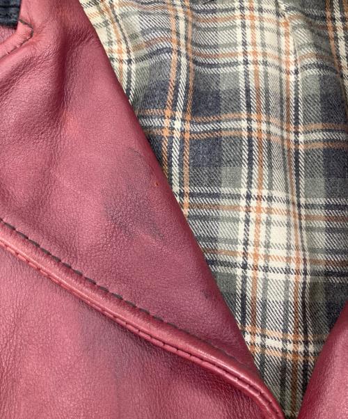 Schott（ショット）Schott (ショット) ダブルライダースジャケット ボルドー サイズ:Lの古着・服飾アイテム