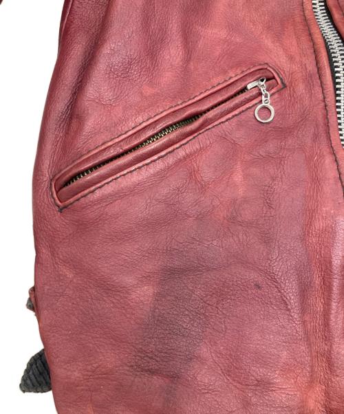 Schott（ショット）Schott (ショット) ダブルライダースジャケット ボルドー サイズ:Lの古着・服飾アイテム