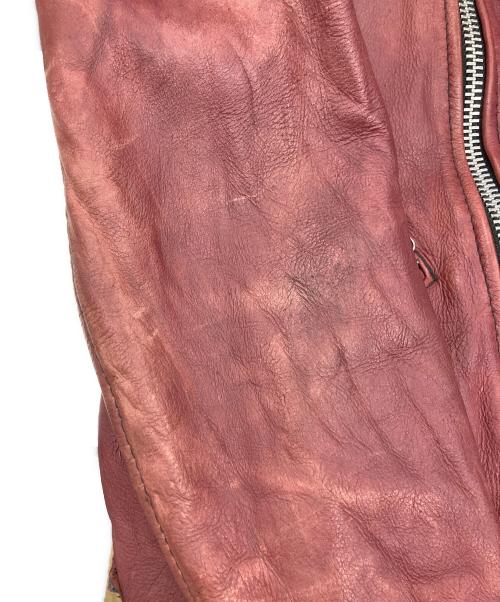 Schott（ショット）Schott (ショット) ダブルライダースジャケット ボルドー サイズ:Lの古着・服飾アイテム