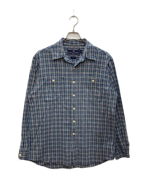 POLO SPORT（ポロスポーツ）POLO SPORT (ポロスポーツ) 90'sチェックシャツ ブルー サイズ:Mの古着・服飾アイテム