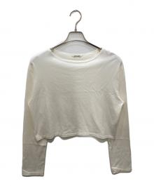 AURALEE（オーラリー）の古着「PIMA COTTON JERSEY BOAT NECK P/O」｜ホワイト