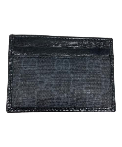 GUCCI（グッチ）GUCCI (グッチ) インターロッキングG レザー カードケース ブラックの古着・服飾アイテム